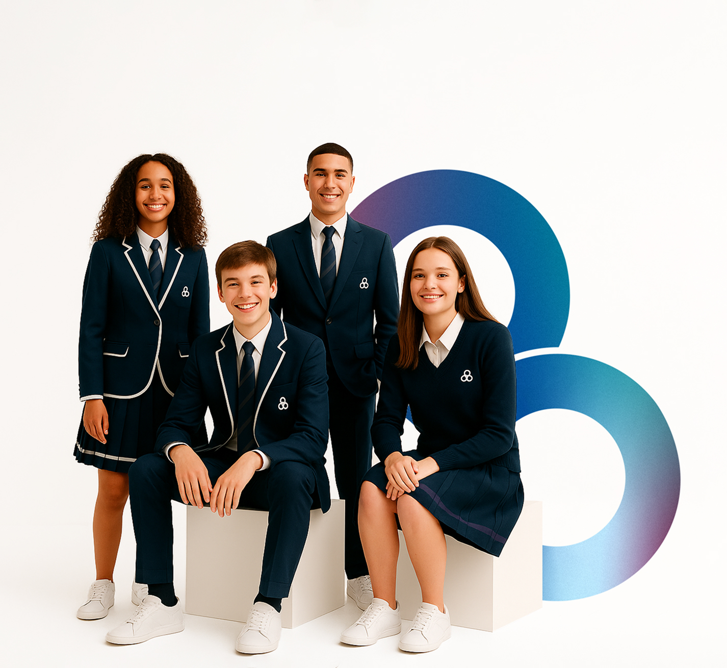 Estudantes da High's Cool em ambiente moderno de aprendizagem